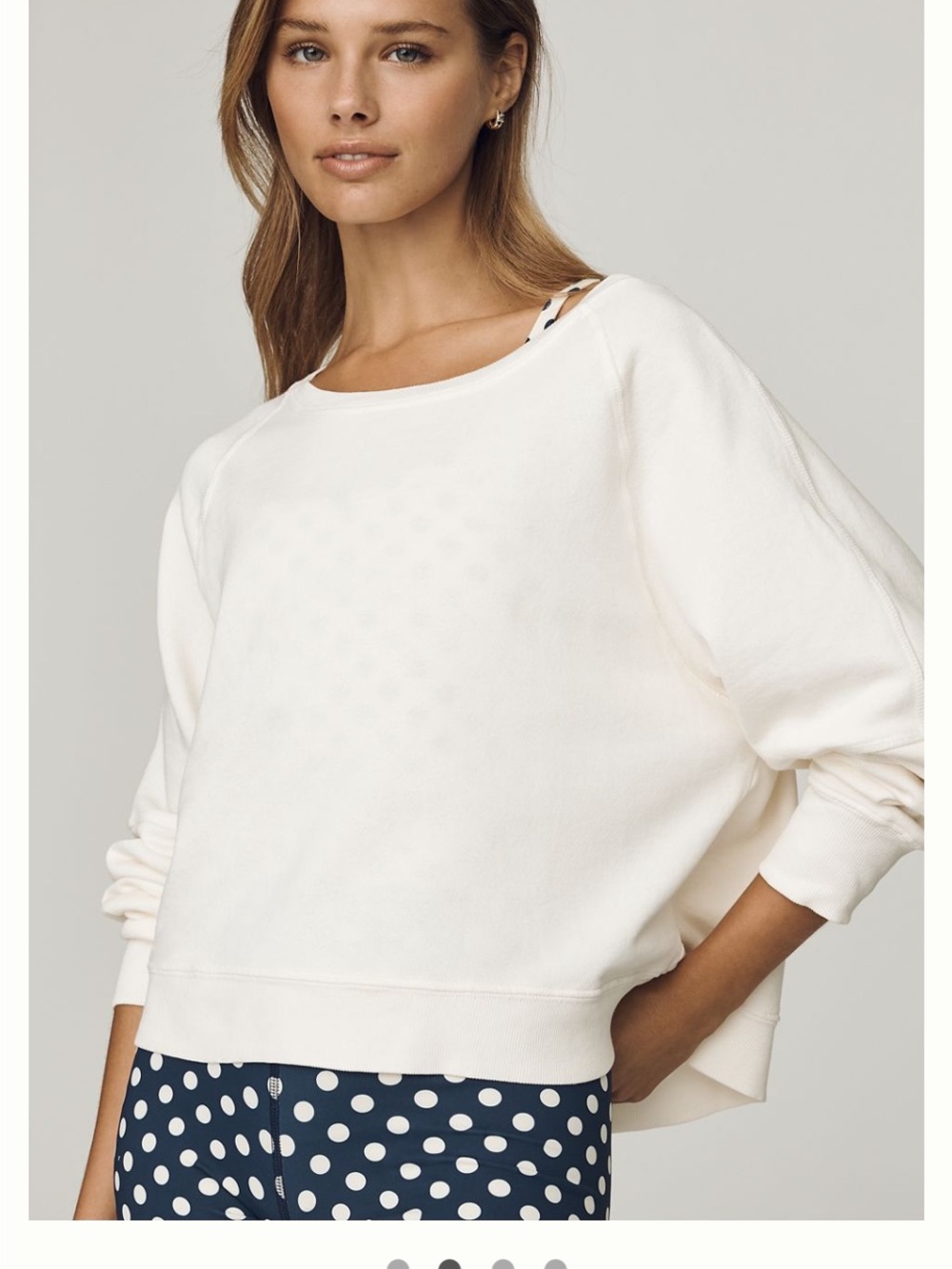 Daily Practice Women's Cream Crewneck Sweatshirt